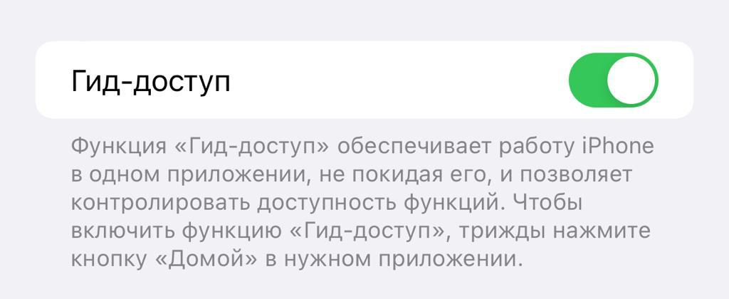 гид-доступ на айфон 7