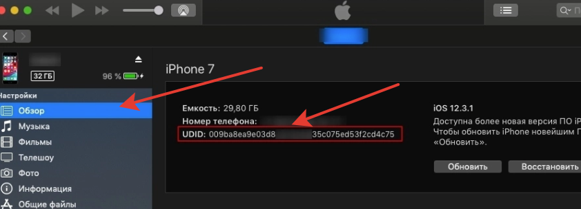 udid iphone how to find out itunes